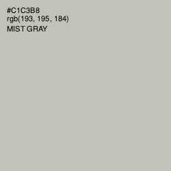 #C1C3B8 - Mist Gray Color Image